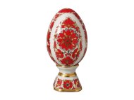 Яйцо пасхальное на подставке рисунок Русские узоры